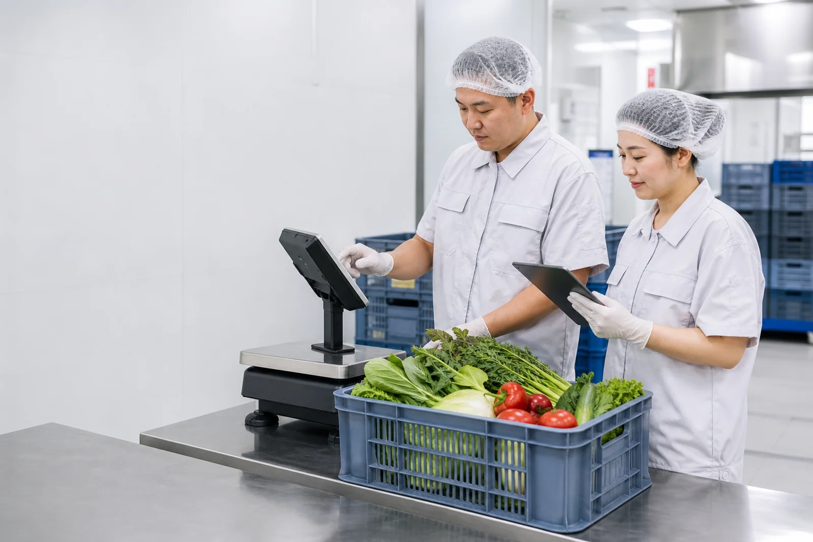食材到货验收场景示意